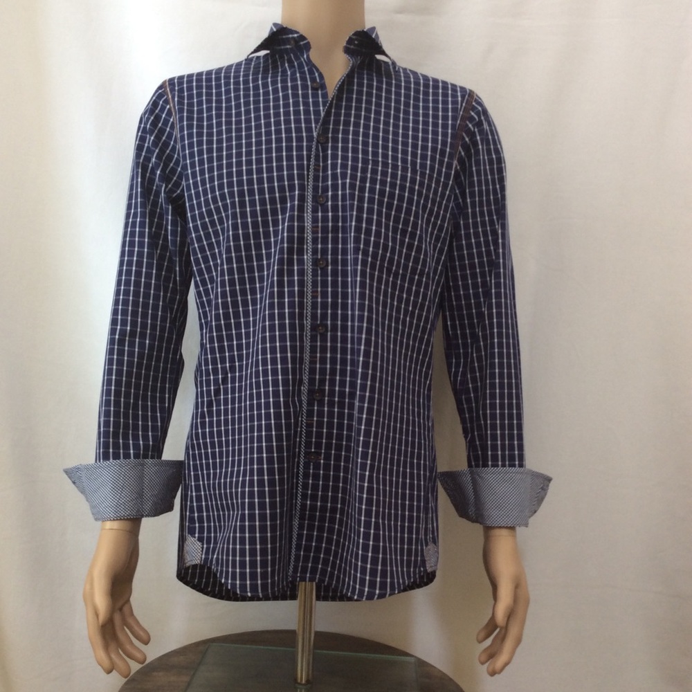 Mens Long Sleeve Haupt Designer Shirt